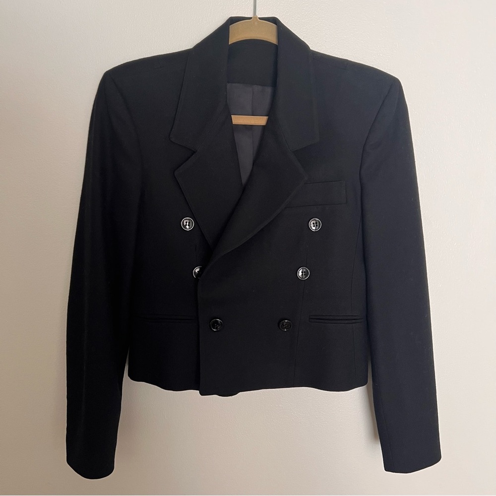 Elliott Lauren Black Double-Breasted Blazer